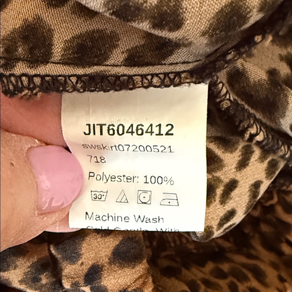 SHEIN Brown Leopard Print Maxi Skirt - Picture 7 of 9